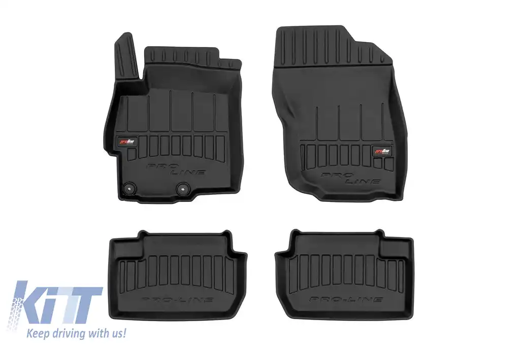 Mochete din cauciuc specifice, potrivite pentru Mitsubishi Lancer VIII 2007-2017, set de 4 piese, culoare neagră, cu garanție de 24 de luni din seria Frogum 3D ProLine.-image-6221779