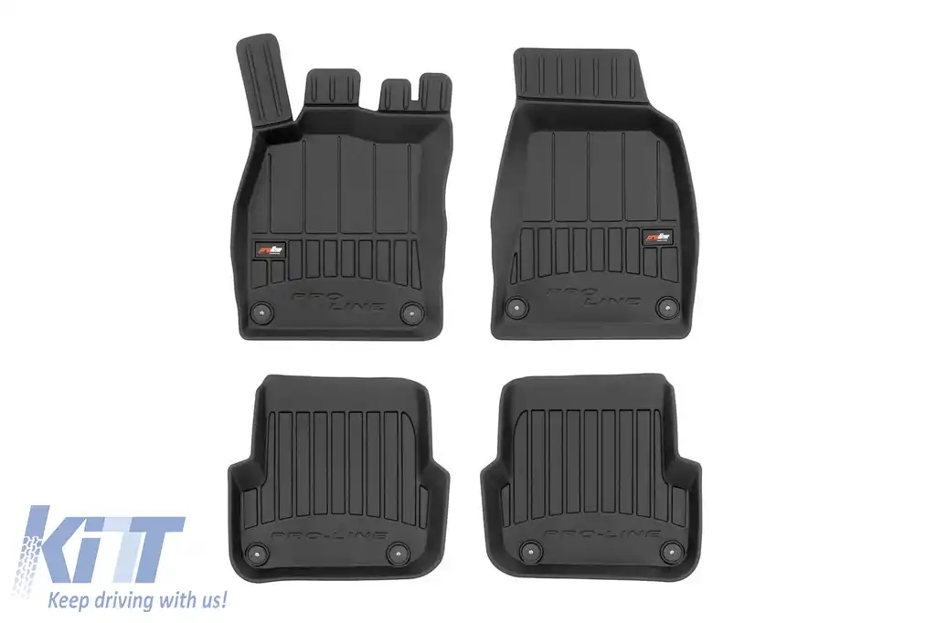 Mochete din cauciuc specifice, potrivite pentru Audi A6 C6 2006-2011, set de 4 piese, culoare neagră, cu garanție de 24 de luni