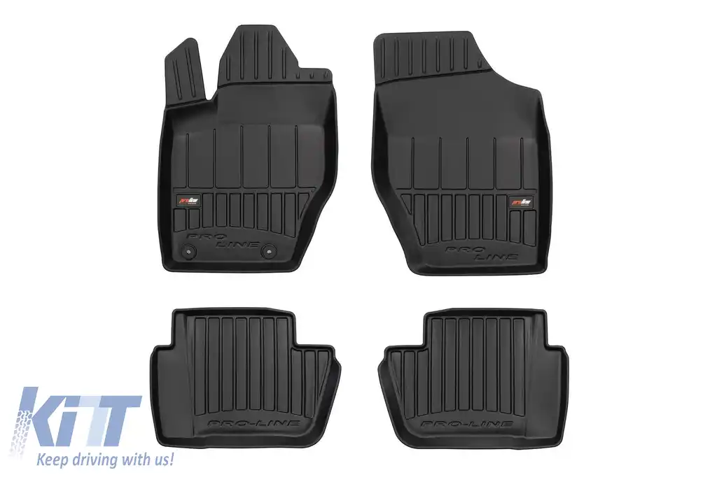 Mochete din cauciuc specifice, potrivite pentru Peugeot 307 wagon 2001-2008, set de 4 piese, culoare neagră, cu garanție de 24 de luni