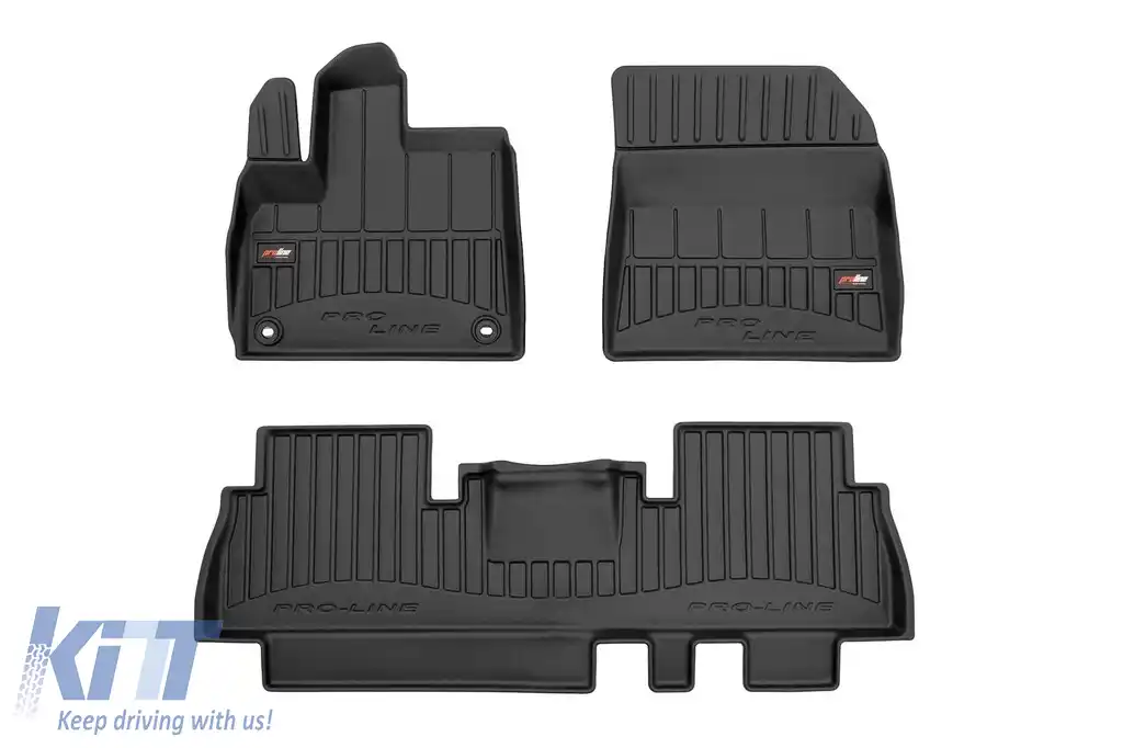 Mochete din cauciuc specifice, potrivite pentru Opel Combo E, Peugeot Rifter, Citroen Berlingo după 2018, set de 3 piese, culoare neagră, cu garanție de 24 de luni