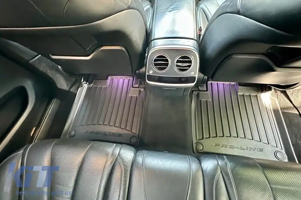 Mochete din cauciuc specifice, potrivite pentru seria Frogum 3D ProLine pentru Mercedes S class W222 2013-2020 cu ampatament lung, 4-Matic, set de 4 piese, culoare neagră, cu garanție de 24 de luni-image-6221904