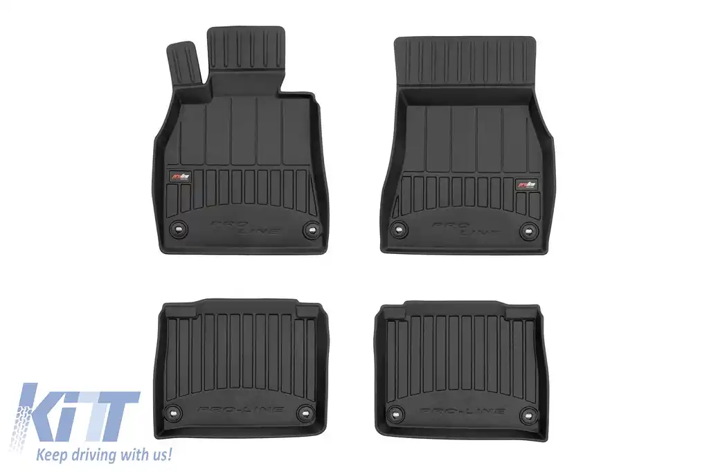 Mochete din cauciuc specifice, potrivite pentru Lexus LS III 2000-2006, din seria Frogum 3D ProLine, set de 4 piese, culoare neagră, cu garanție de 24 de luni