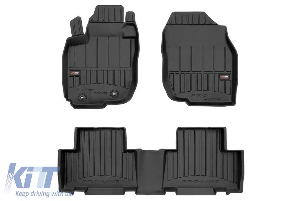Mochete din cauciuc specifice, potrivite pentru Toyota Rav4 2005-2012, set de 4 piese, culoare neagră, cu garanție de 24 de luni
