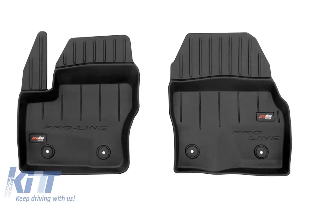 Mochete din cauciuc specifice, potrivite pentru Ford Transit Connect 2013-2022, din seria Frogum 3D ProLine, set de 2 piese, culoare neagră, cu garanție de 24 de luni