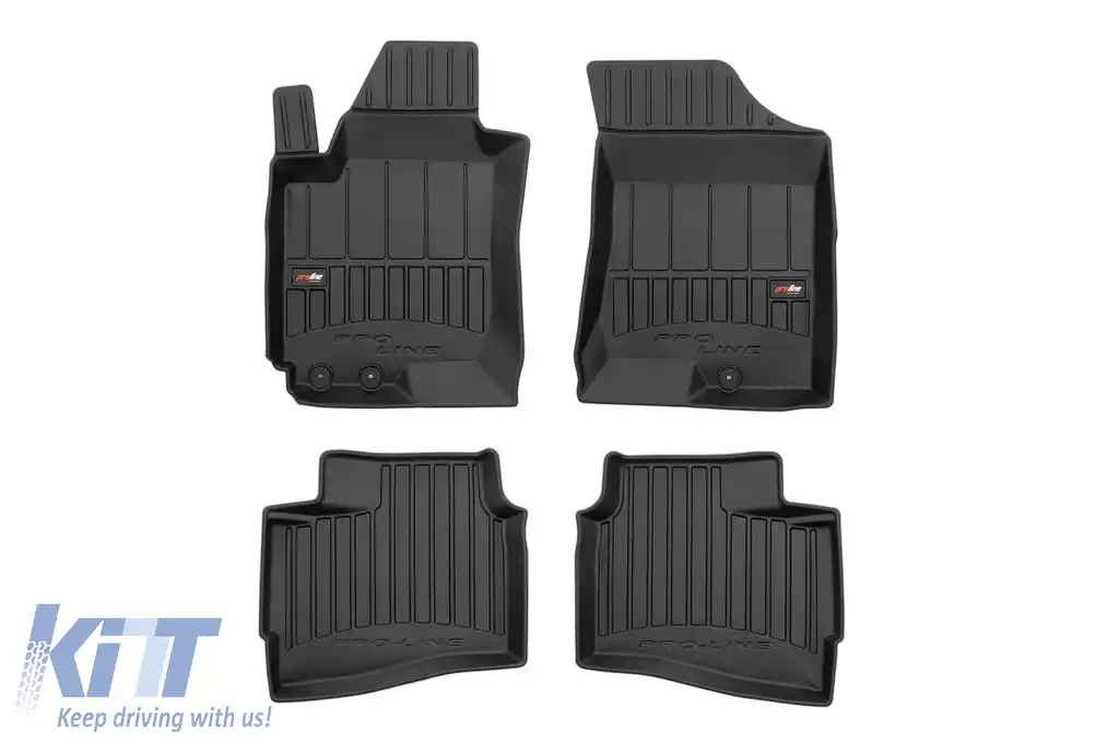Mochete din cauciuc specifice, potrivite pentru Hyundai i30 wagon 2007-2012, set de 4 piese, culoare neagră, cu garanție de 24 de luni din seria Frogum 3D ProLine.