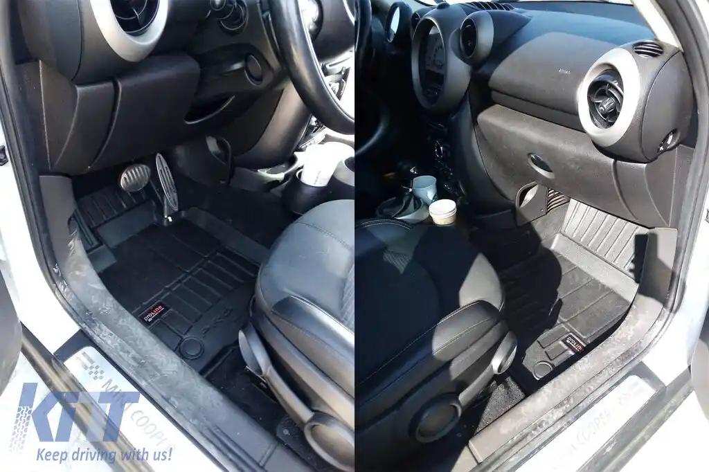 Mochete din cauciuc specifice, potrivite pentru Mini Countryman Cooper S 2010-2016, set de 4 piese, culoare neagră, cu garanție de 24 de luni-image-6222109