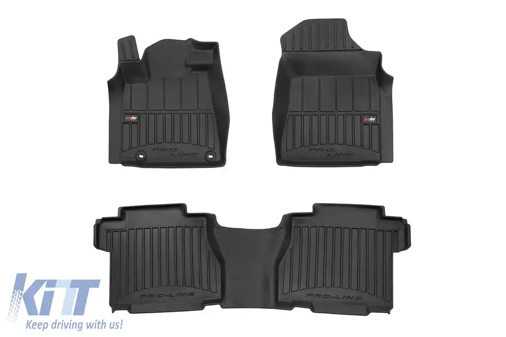 Mochete din cauciuc specifice, potrivite pentru Toyota Tundra Crewmax 2010-2015, set de 3 piese, culoare neagră, cu garanție de 24 de luni din seria Frogum 3D ProLine-image-6222275