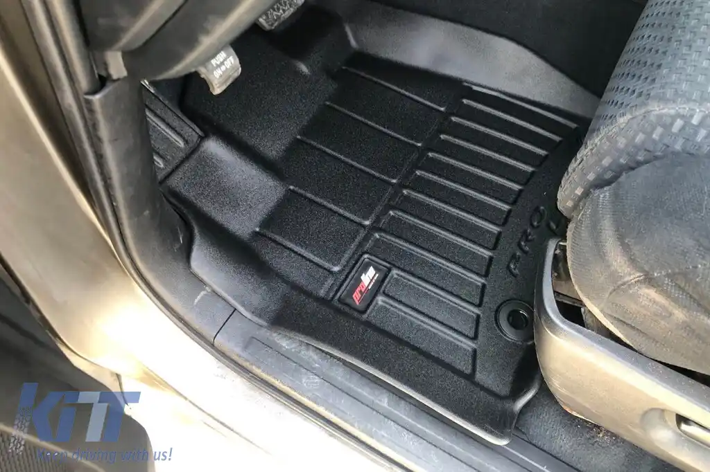 Mochete din cauciuc specifice, potrivite pentru Toyota Tundra Crewmax 2010-2015, set de 3 piese, culoare neagră, cu garanție de 24 de luni din seria Frogum 3D ProLine-image-6222279