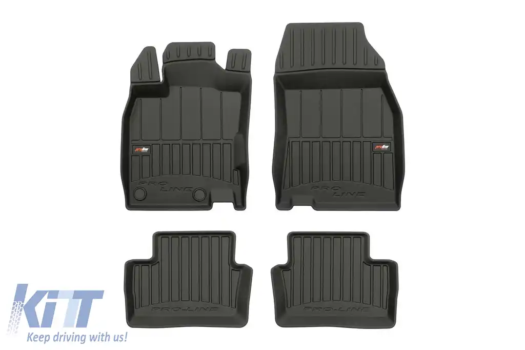 Mochete din cauciuc specifice, potrivite pentru Renault Kadjar după 2015, set de 4 piese, culoare neagră, cu garanție de 24 de luni