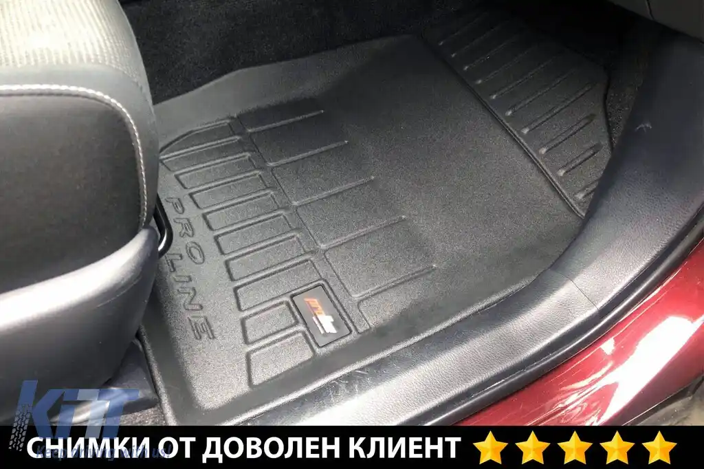 Mochete din cauciuc specifice, potrivite pentru Toyota Rav4 2013-2019, set de 3 piese, culoare neagră, cu garanție de 24 de luni din seria Frogum 3D ProLine.-image-6222383