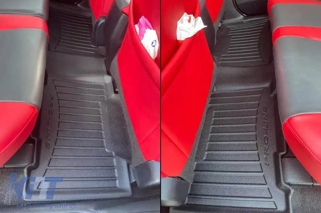 Mochete din cauciuc specifice, potrivite pentru Toyota Rav4 2013-2019, set de 3 piese, culoare neagră, cu garanție de 24 de luni din seria Frogum 3D ProLine.-image-6222387