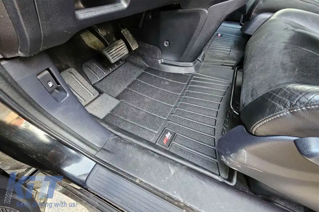 Mochete din cauciuc specifice, potrivite pentru Honda CR-V 2006-2011, din seria Frogum 3D ProLine, set de 3 piese, culoare neagră, cu garanție de 24 de luni-image-6222430