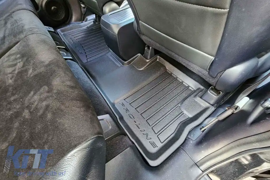 Mochete din cauciuc specifice, potrivite pentru Honda CR-V 2006-2011, din seria Frogum 3D ProLine, set de 3 piese, culoare neagră, cu garanție de 24 de luni-image-6222436