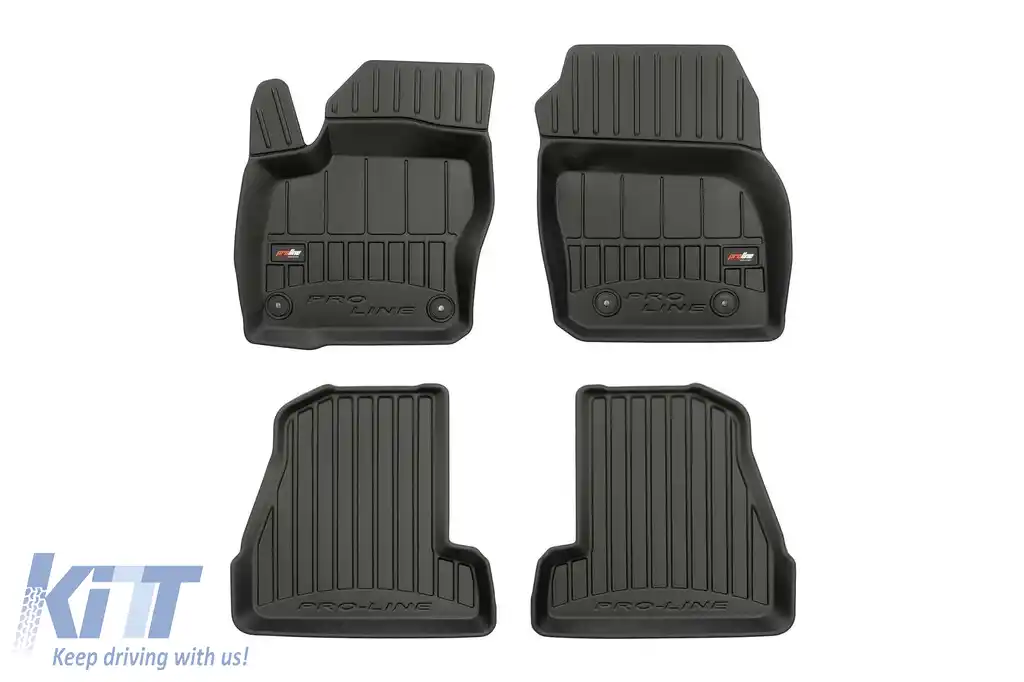 Mochete din cauciuc specifice, potrivite pentru Ford Focus MK III sedan, hatchback, wagon 2010-2018, set de 4 piese, culoare neagră, cu garanție de 24 de luni