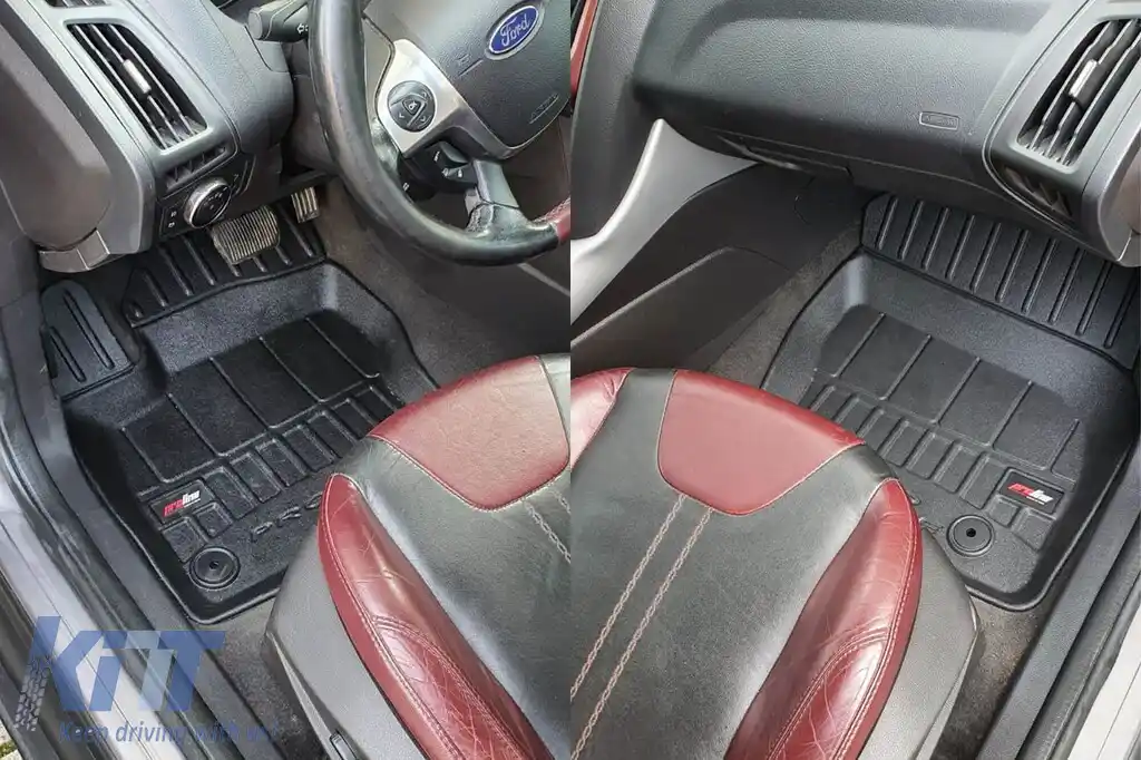 Mochete din cauciuc specifice, potrivite pentru Ford Focus MK III sedan, hatchback, wagon 2010-2018, set de 4 piese, culoare neagră, cu garanție de 24 de luni-image-6222481