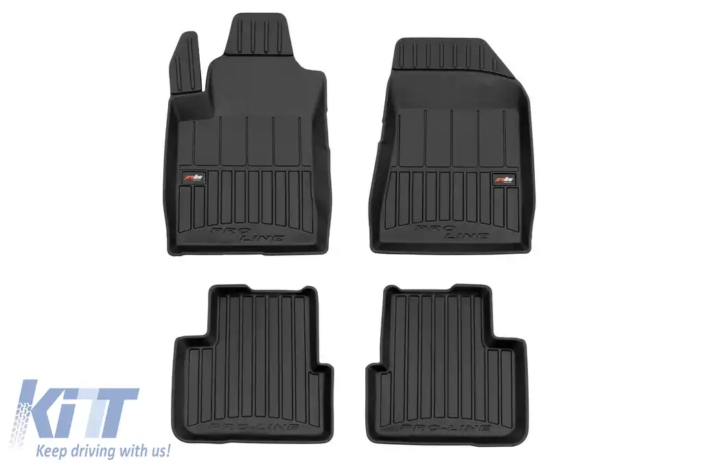 Mochete din cauciuc specifice, potrivite pentru Fiat Bravo hatchback, Lancia Delta 2008-2014, set de 4 piese, culoare neagră, cu garanție de 24 de luni din seria Frogum 3D ProLine.-image-6222606