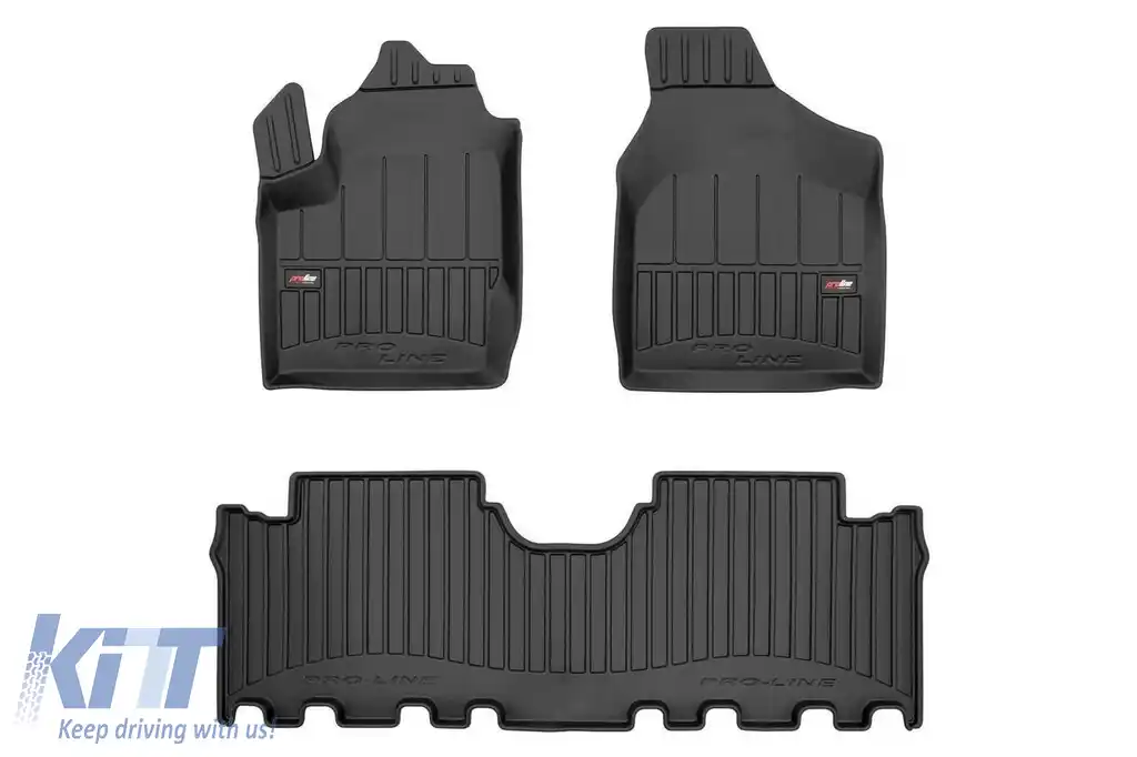 Mochete din cauciuc specifice, potrivite pentru Ford Galaxy 1995-2005, set de 3 piese, culoare neagră, cu garanție de 24 de luni din seria Frogum 3D ProLine.
