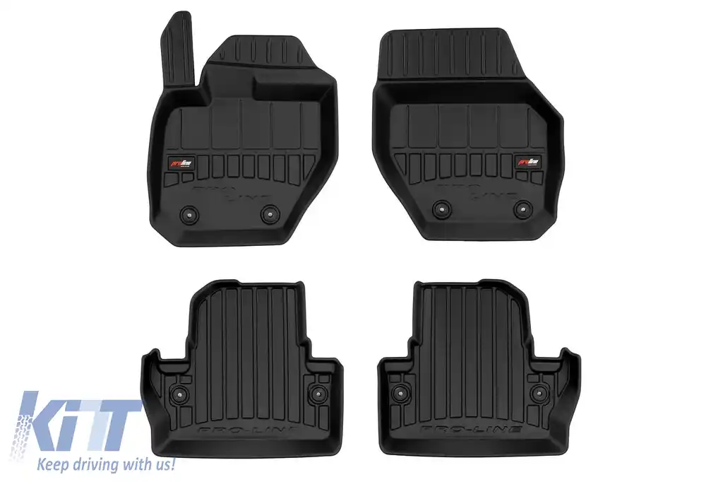 Mochete din cauciuc specifice, potrivite pentru Volvo V60 I Cross Country după 2018, set de 4 piese, culoare neagră, cu garanție de 24 de luni