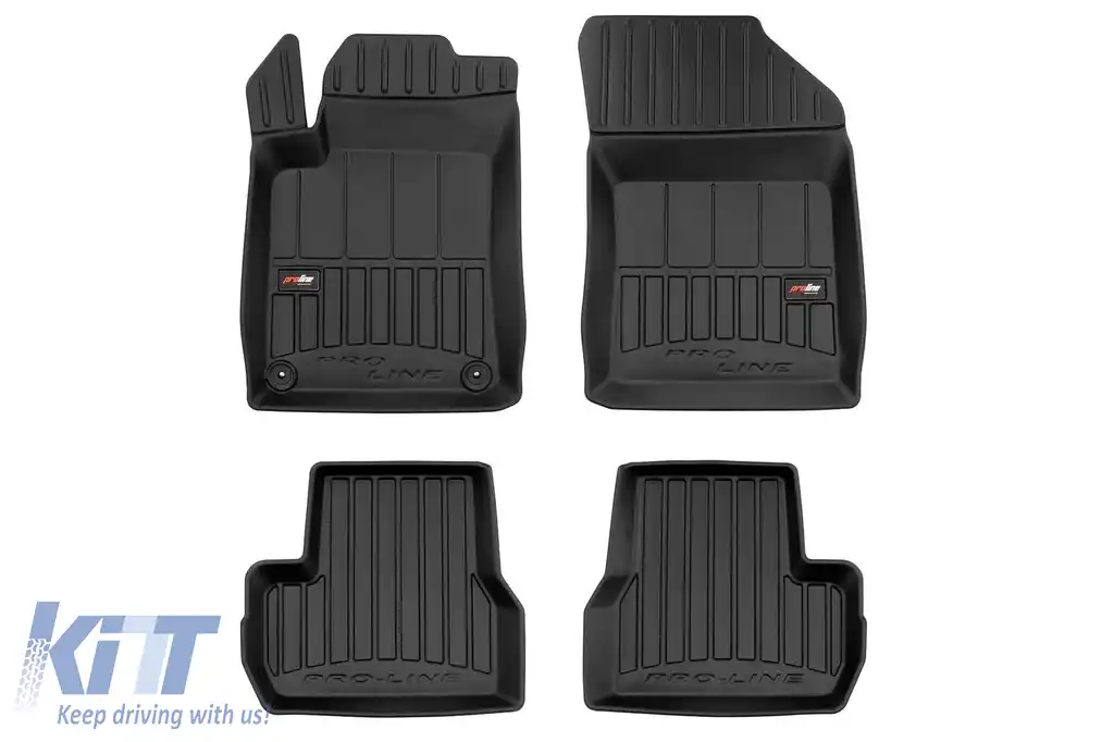 Mochete din cauciuc specifice, potrivite pentru Citroen C3 II 2009-2016, set de 4 piese, culoare neagră, cu garanție de 24 de luni din seria Frogum 3D ProLine.-image-6222645
