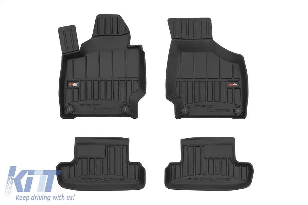 Mochete din cauciuc specifice, potrivite pentru Audi TT 2006-2014, set de 4 piese, culoare neagră, cu garanție de 24 de luni