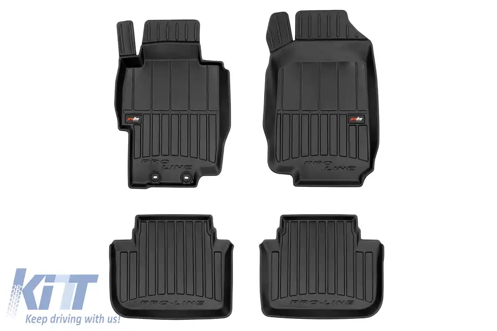 Mochete din cauciuc specifice, potrivite pentru Honda Accord VII 2002-2008, set de 4 piese, culoare neagră, cu garanție de 24 de luni