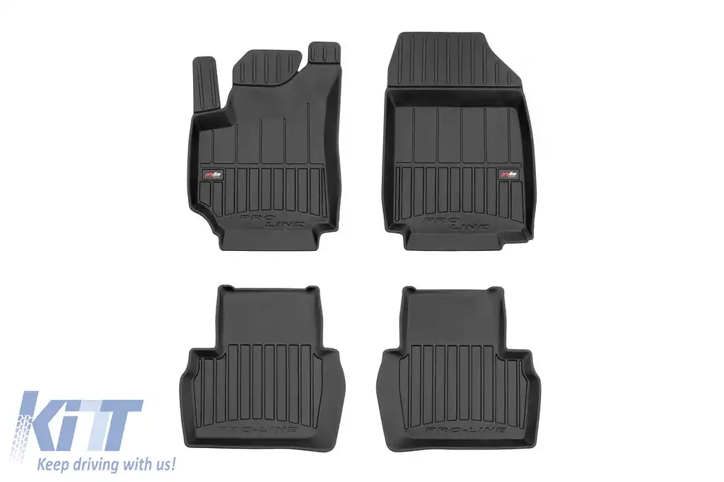 Mochete din cauciuc specifice, potrivite pentru Fiat Croma wagon 2005-2011, set de 4 piese, culoare neagră, cu garanție de 24 de luni