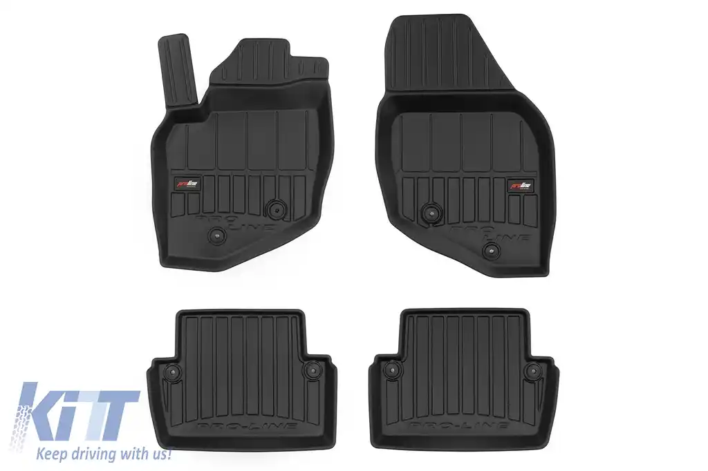 Mochete din cauciuc specifice, potrivite pentru Volvo XC70 I 2000-2007, din seria Frogum 3D ProLine, set de 4 piese, culoare neagră, cu garanție de 24 de luni