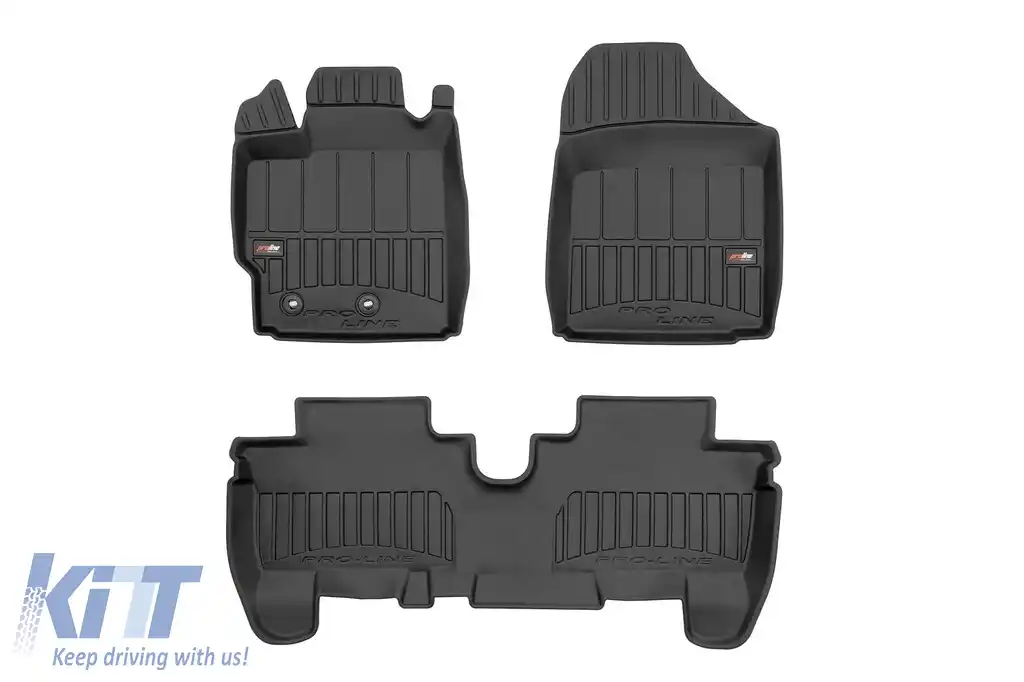 Mochete din cauciuc specifice, potrivite pentru Toyota Urban Cruiser 2008-2014, set de 3 piese, culoare neagră, cu garanție de 24 de luni