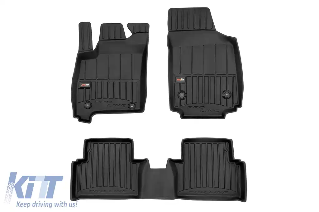 Mochete din cauciuc specifice, potrivite pentru Opel Meriva A 2003-2010, set de 3 piese, culoare neagră, cu garanție de 24 de luni