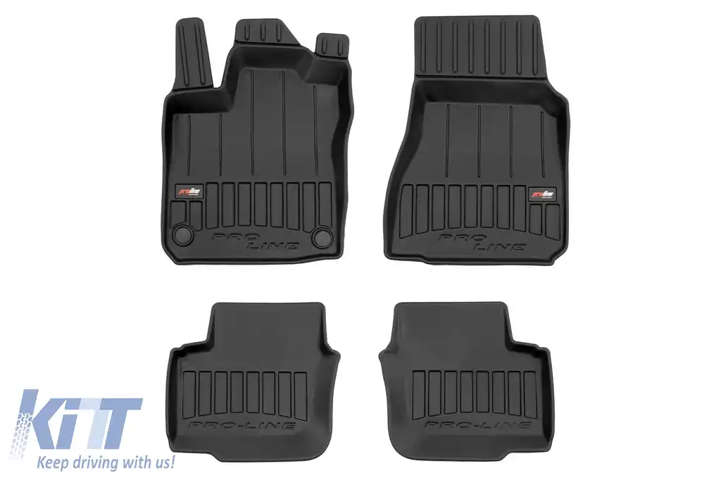 Mochete din cauciuc specifice, potrivite pentru Renault Twingo III, Smart ForFour II după 2014, set de 4 piese, culoare neagră, cu garanție de 24 de luni