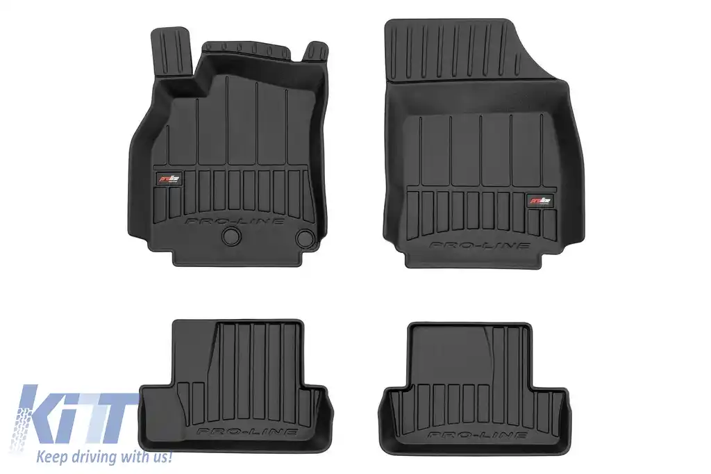 Mochete din cauciuc specifice, potrivite pentru Renault Megane Sport Coupe 2008-2011, set de 4 piese, culoare neagră, cu garanție de 24 de luni