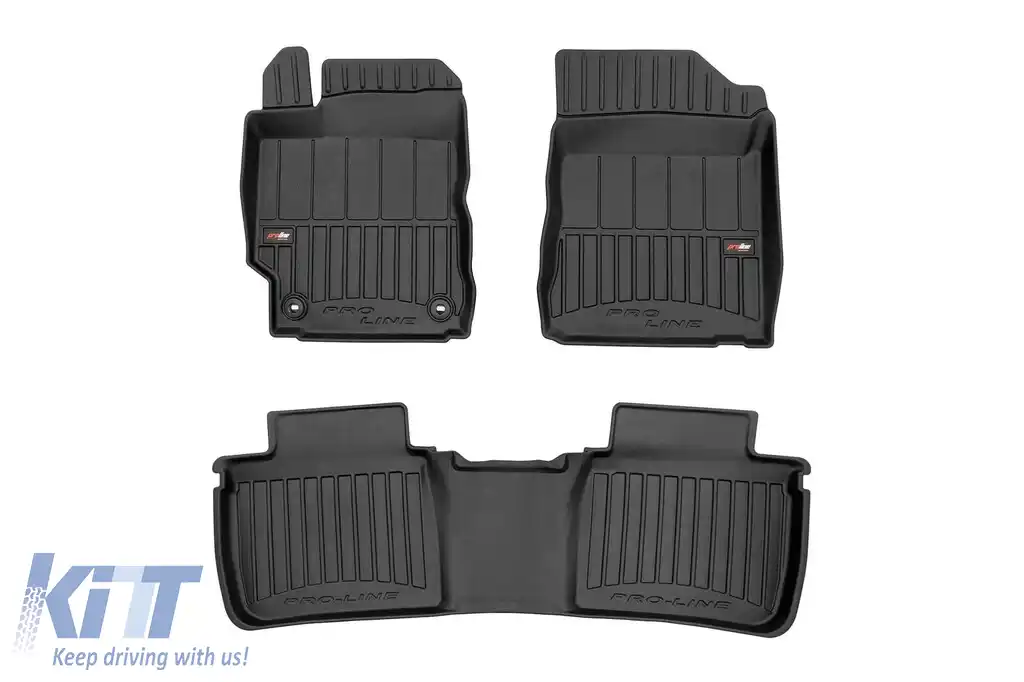 Mochete din cauciuc specifice, potrivite pentru Toyota Camry 2011-2019, set de 4 piese, culoare neagră, cu garanție de 24 de luni din seria Frogum 3D ProLine.-image-6223346