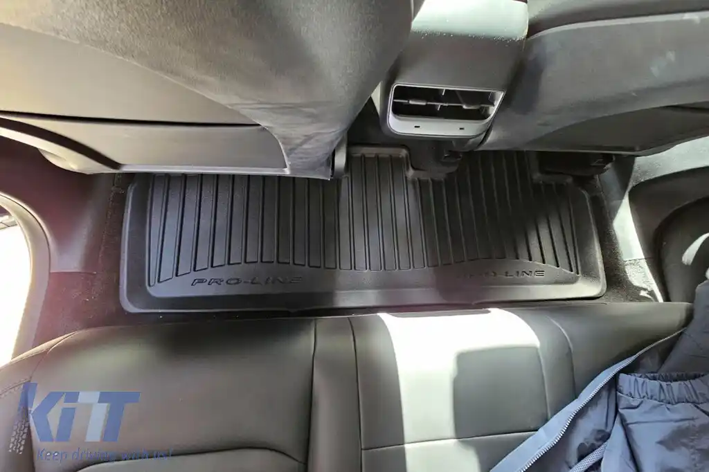 Mochete din cauciuc specifice, potrivite pentru Tesla Model Y 2020-2025, set de 3 piese, culoare neagră, cu garanție de 24 de luni din seria Frogum 3D ProLine.-image-6223499