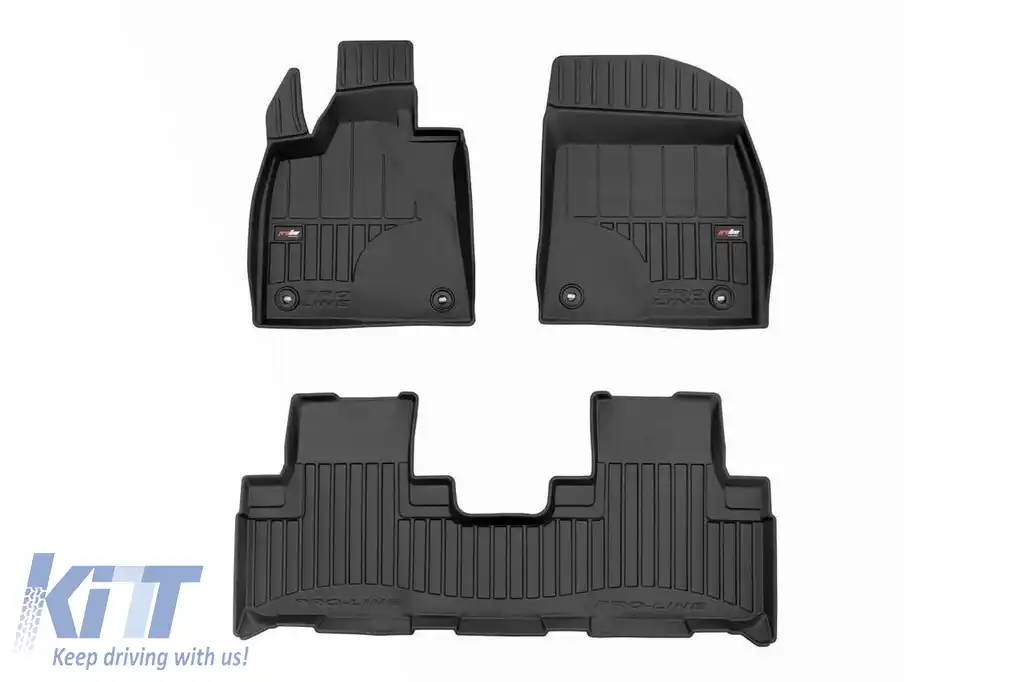 Mochete din cauciuc specifice, potrivite pentru Lexus RX 450 după 2016, set de 3 piese, culoare neagră, cu garanție de 24 de luni