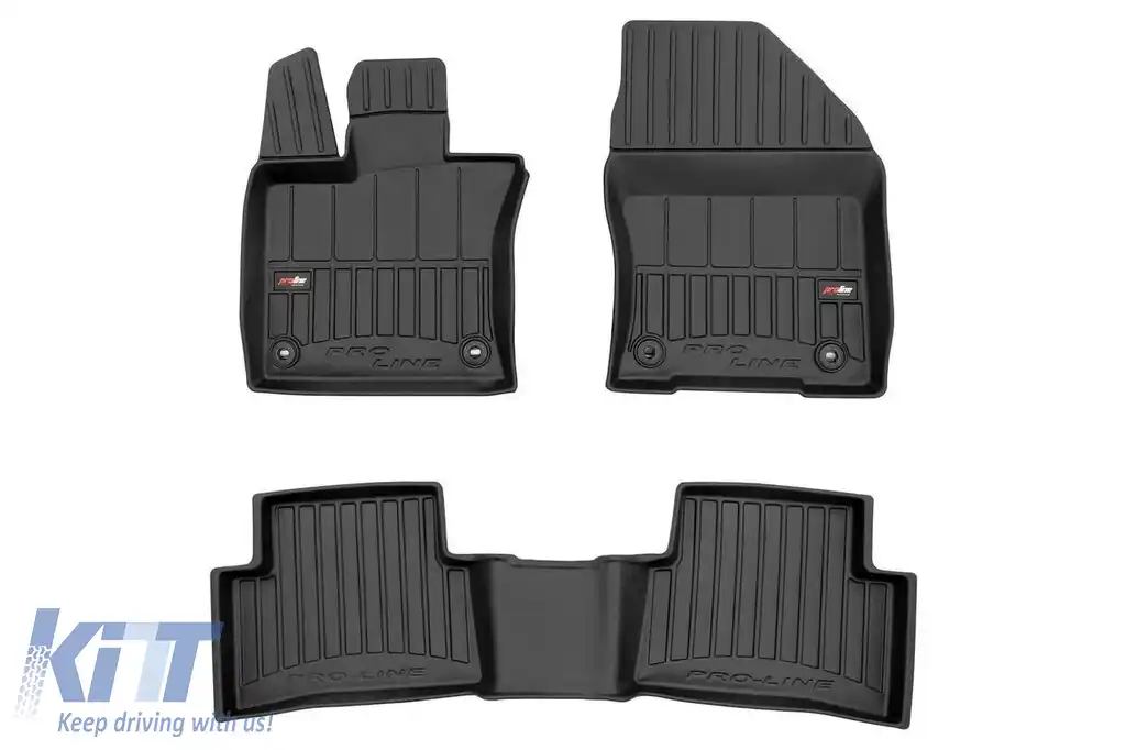 Mochete din cauciuc specifice, potrivite pentru Lexus UX 250H după 2018, set de 3 piese, culoare neagră, cu garanție de 24 de luni