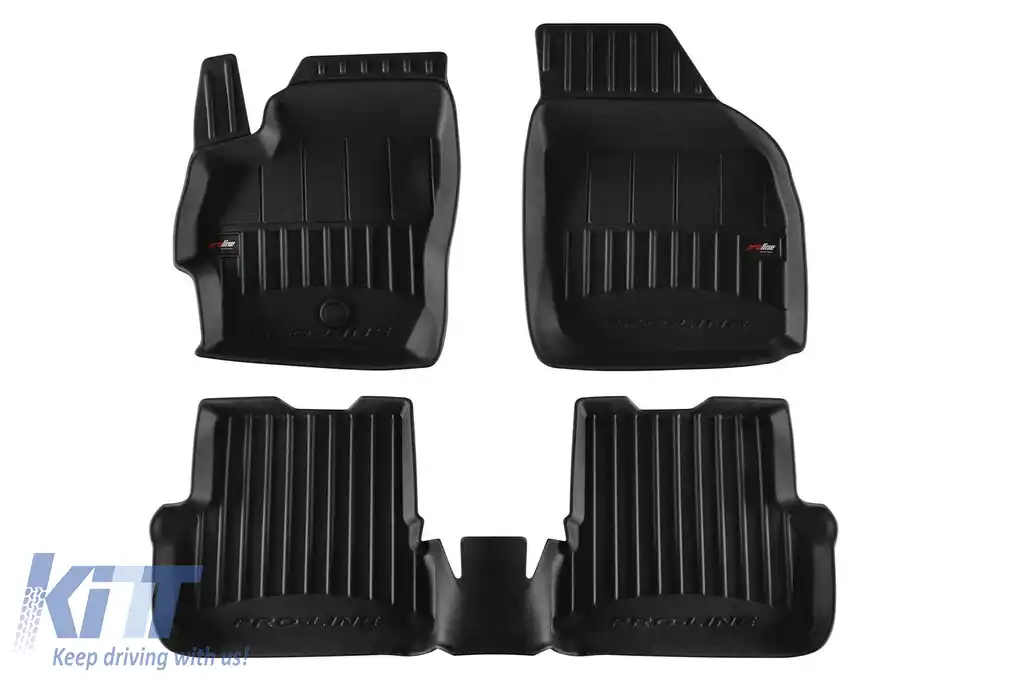 Mochete din cauciuc specifice, potrivite pentru Mazda 3 2003-2010, din seria Frogum 3D ProLine, set de 3 piese, culoare neagră, cu garanție de 24 de luni