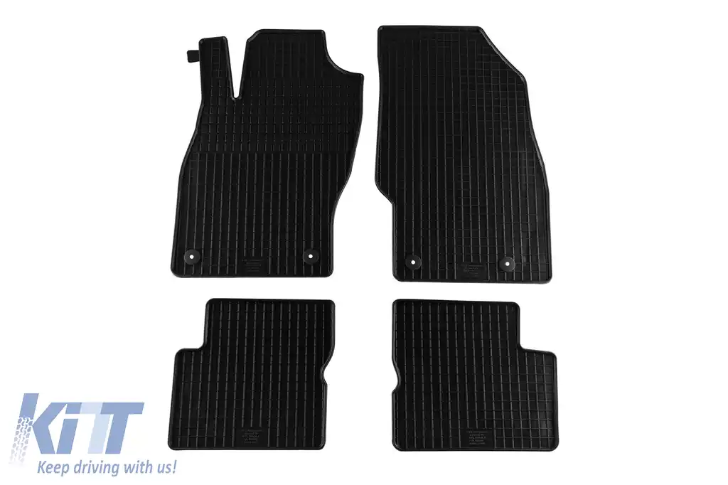 Mochete din cauciuc specifice, potrivite pentru Opel Corsa D 2006-2014, set de 4 piese, culoare neagră