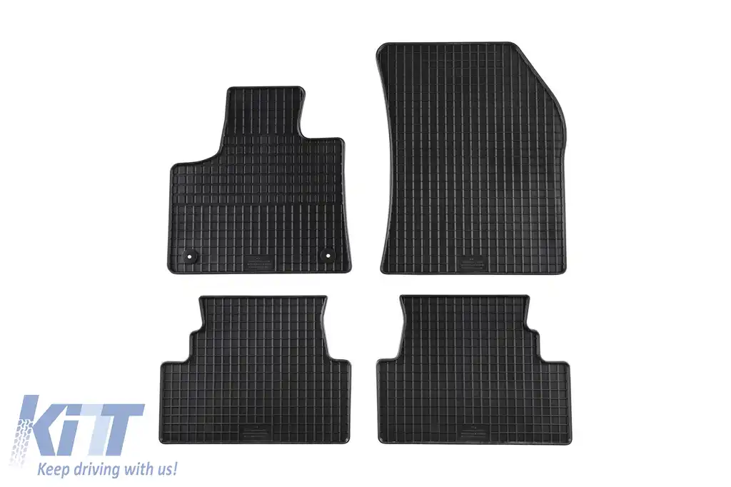 Mochete din cauciuc specifice, potrivite pentru Opel Grandland X, Peugeot 3008 după 2017, set de 4 piese, culoare neagră