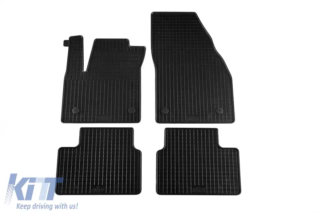 Mochete din cauciuc specifice, potrivite pentru Opel Meriva B 2010-2017, set de 4 piese, culoare neagră