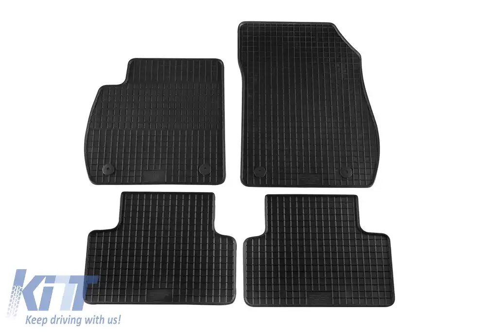 Mochete din cauciuc specifice, potrivite pentru Opel Zafira C 2012-2019, 5-7 locuri, set de 4 piese, culoare neagră