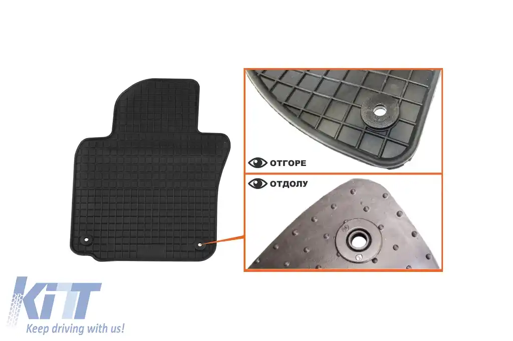 Mochete din cauciuc specifice, potrivite pentru Volkswagen Golf V 2003-2008, Golf VI 2008-2012, Jetta 2005-2010, Scirocco 2008-2017, Skoda Octavia sedan, wagon 2004-2013, set de 4 piese, culoare neagr-image-6226253