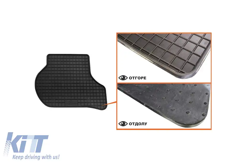 Mochete din cauciuc specifice, potrivite pentru Volkswagen Golf V 2003-2008, Golf VI 2008-2012, Jetta 2005-2010, Scirocco 2008-2017, Skoda Octavia sedan, wagon 2004-2013, set de 4 piese, culoare neagr-image-6226256