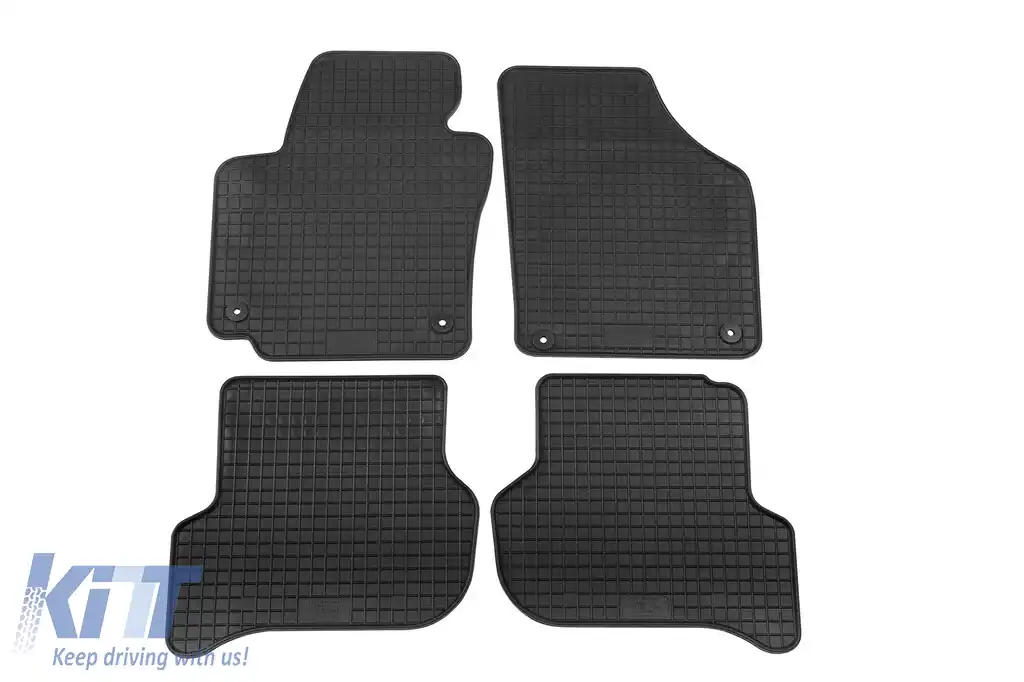 Mochete din cauciuc specifice, potrivite pentru VW Golf V Plus 2005-2014, Skoda Yeti 2009-2017, set de 4 piese, culoare neagră-image-6226262