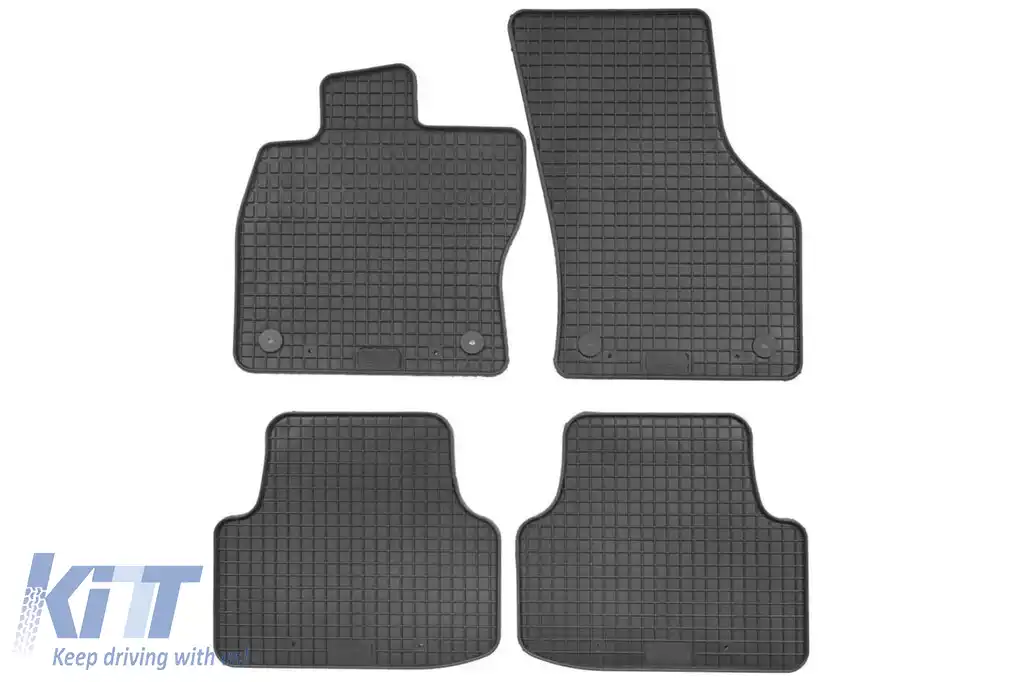 Mochete din cauciuc specifice, potrivite pentru VW Golf 8 wagon, Skoda Octavia, Octavia Hybrid, Seat Cupra Formentor, Cupra Formentor e-Hybrid după 2021, set de 4 piese, culoare neagră-image-6226295