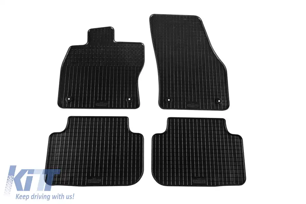 Mochete din cauciuc specifice, potrivite pentru VW Golf Sportsvan 2014-2020, set de 4 piese, culoare neagră