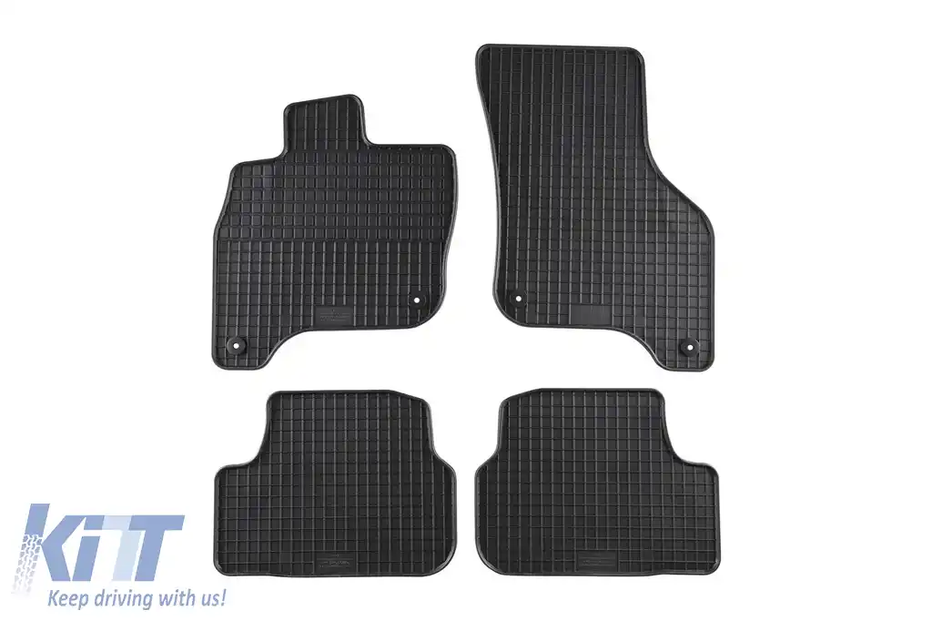 Mochete din cauciuc specifice, potrivite pentru VW E-Golf 2014-2019 versiunea EV, set de 4 piese, culoare neagră