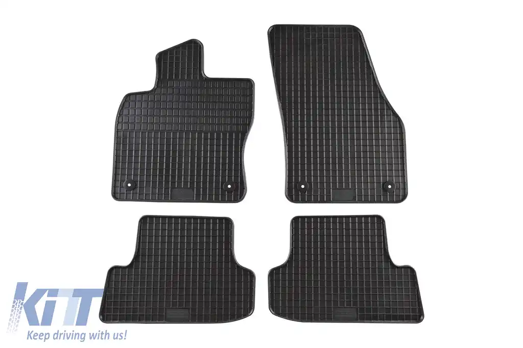 Mochete din cauciuc specifice, potrivite pentru VW T-Roc după 2017, set de 4 piese, culoare neagră