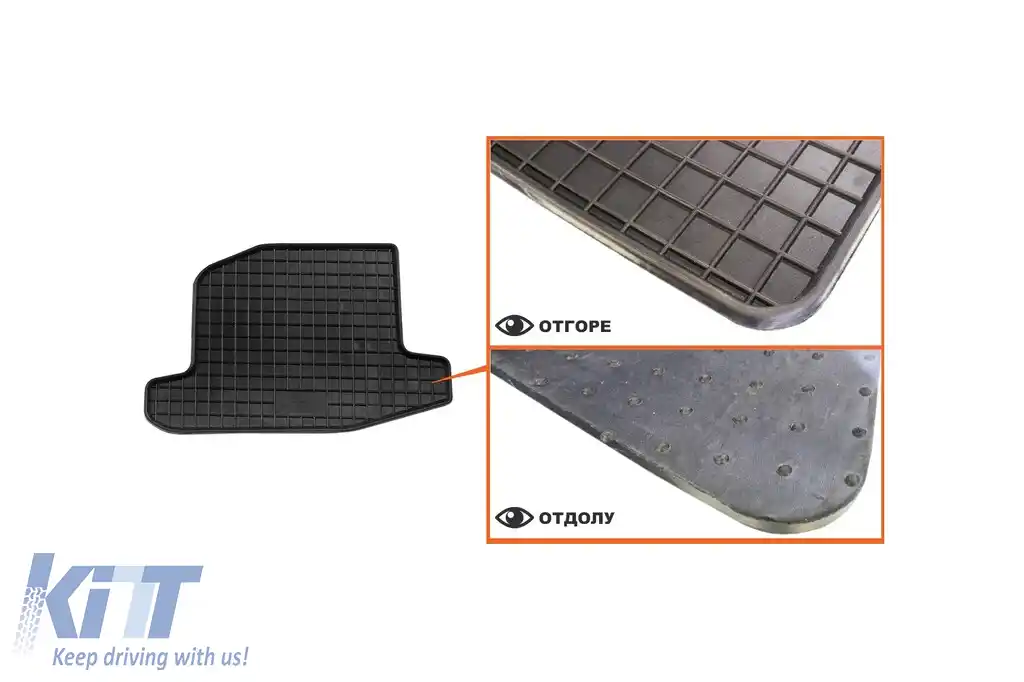 Mochete din cauciuc specifice, potrivite pentru VW Lupo 1998-2005, set de 4 piese, culoare neagră-image-6226322