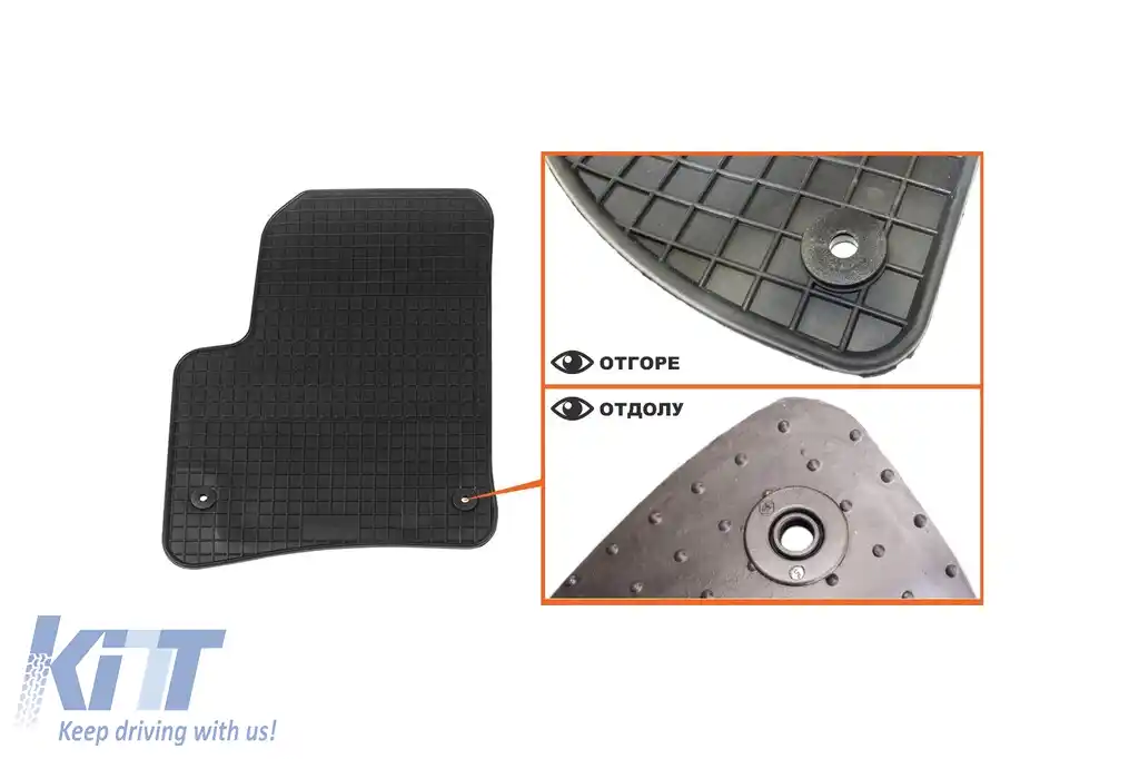 Mochete din cauciuc specifice, potrivite pentru VW Touareg, Porsche Cayenne 2002-2010, set de 4 piese, culoare neagră-image-6226341