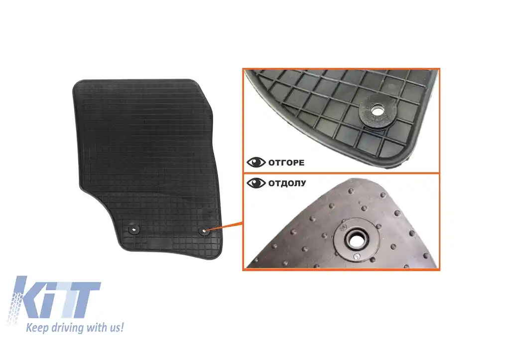 Mochete din cauciuc specifice, potrivite pentru VW Touareg, Porsche Cayenne 2002-2010, set de 4 piese, culoare neagră-image-6226342